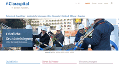 Desktop Screenshot of claraspital.ch