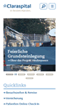 Mobile Screenshot of claraspital.ch